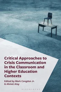 Critical Approaches to Crisis Communication in the Classroom and Higher Education Contexts_cover
