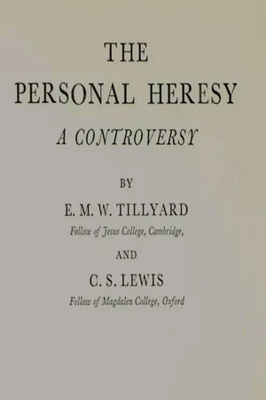 The Personal Heresy: A Controversy