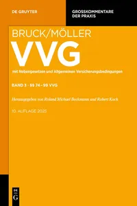 §§ 74-99 VVG_cover