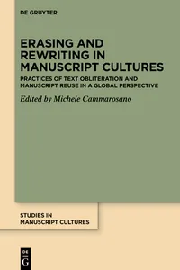 Erasing and Rewriting in Manuscript Cultures_cover