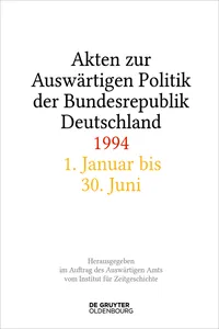 Akten zur Auswärtigen Politik der Bundesrepublik Deutschland 1994_cover