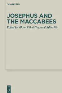 Josephus and the Maccabees_cover