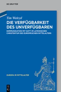 Die Verfügbarkeit des Unverfügbaren_cover