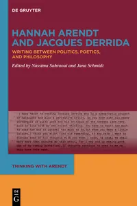 Hannah Arendt and Jacques Derrida_cover