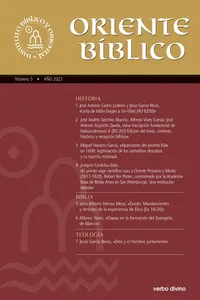Oriente Bíblico nº 3_cover