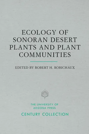 Ecology of Sonoran Desert Plants and Plant Communities