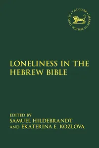 Loneliness in the Hebrew Bible_cover