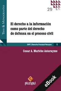 El derecho a la información como parte del derecho de defensa en el proceso civil_cover