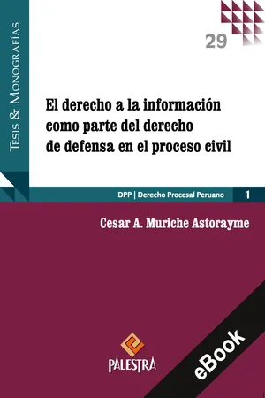 El derecho a la información como parte del derecho de defensa en el proceso civil