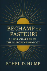Bechamp or Pasteur?: A Lost Chapter in the History of Biology_cover