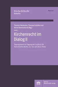 Kirchenrecht im Dialog II_cover