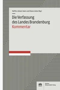 Die Verfassung des Landes Brandenburg_cover