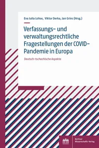 Verfassungs- und verwaltungsrechtliche Fragestellungen der COVID-Pandemie in Europa_cover