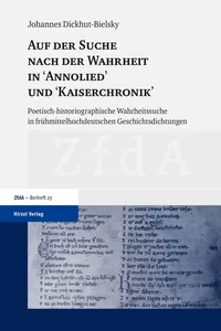 Auf der Suche nach der Wahrheit in "Annolied" und "Kaiserchronik"_cover