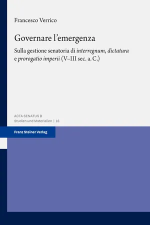 Governare l'emergenza