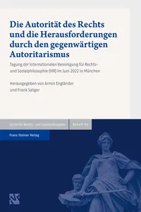 Die Autorität des Rechts und die Herausforderungen durch den gegenwärtigen Autoritarismus_cover
