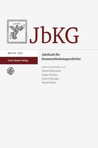 Jahrbuch für Kommunikationsgeschichte 18_cover