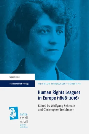 Human Rights Leagues in Europe (1898-2016)