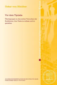 Vor dem Tipitaka_cover