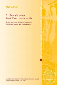 Zur Entstehung der "Russia Minor" und "Russia Alba"_cover