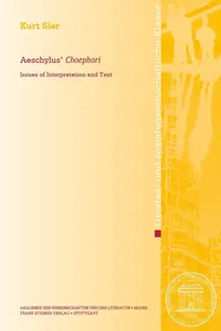 Aeschylus' "Choephori"_cover