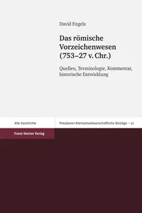 Das römische Vorzeichenwesen_cover