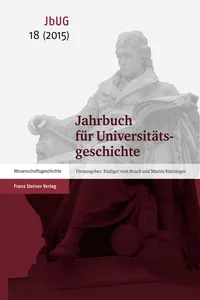 Jahrbuch für Universitätsgeschichte 18_cover