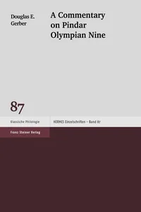 A Commentary on Pindar "Olympian" 9_cover