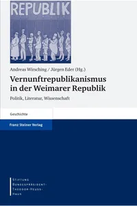 Vernunftrepublikanismus in der Weimarer Republik_cover