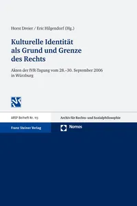 Kulturelle Identität als Grund und Grenze des Rechts_cover