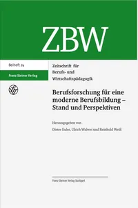 Berufsforschung für eine moderne Berufsbildung - Stand und Perspektiven_cover