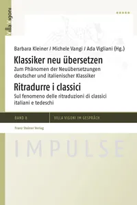 Klassiker neu übersetzen / Ritradurre i classici_cover