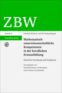 Mathematisch-naturwissenschaftliche Kompetenzen in der beruflichen Erstausbildung_cover