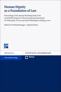 Human Dignity as a Foundation of Law_cover