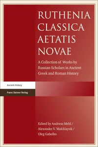 Ruthenia Classica Aetatis Novae_cover