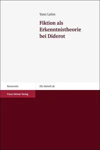 Fiktion als Erkenntnistheorie bei Diderot_cover