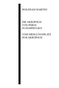 Die Akropolis von Perge in Pamphylien_cover