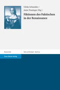 Fiktionen des Faktischen in der Renaissance_cover