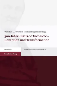 300 Jahre "Essais de Théodicée" – Rezeption und Transformation_cover