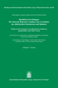 'Bauhütten-Forschungen'. Der Simrock-Boisserée-Nachlass_cover