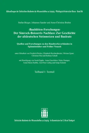 'Bauhütten-Forschungen'. Der Simrock-Boisserée-Nachlass