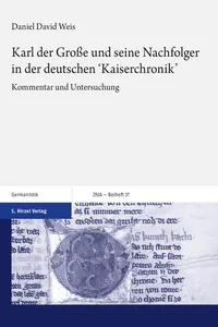 Karl der Große und seine Nachfolger in der deutschen 'Kaiserchronik'_cover