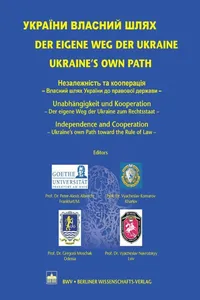 Der eigene Weg der Ukraine / Ukraine's own Path_cover
