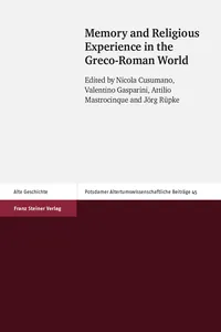 Memory and Religious Experience in the Greco-Roman World_cover