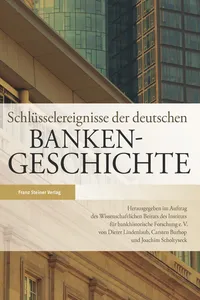 Schlüsselereignisse der deutschen Bankengeschichte_cover