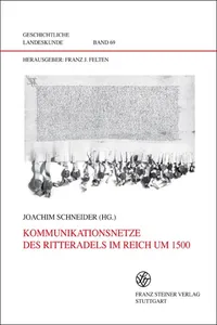 Kommunikationsnetze des Ritteradels im Reich um 1500_cover