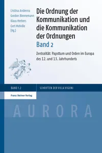 Die Ordnung der Kommunikation und die Kommunikation der Ordnungen. Bd. 2_cover