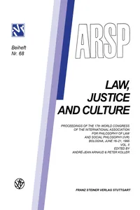 Challenges to Law at the End of the 20th Century: Law, Justice and Culture._cover