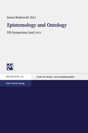Epistemology and Ontology