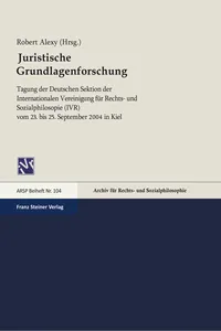 Juristische Grundlagenforschung_cover